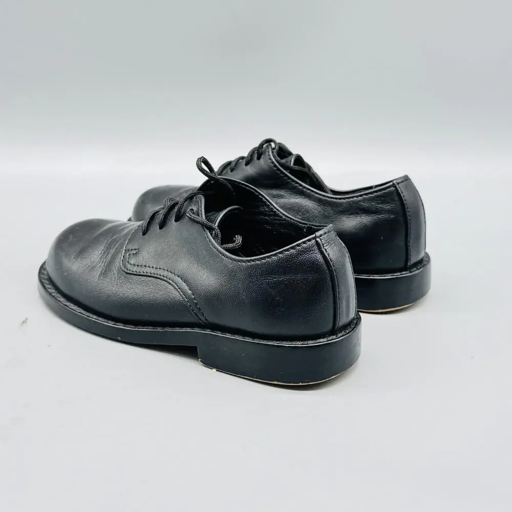 Strasburg Children Shoes Boys 9 Black Leather Oxford Lace‎ Up Dress School